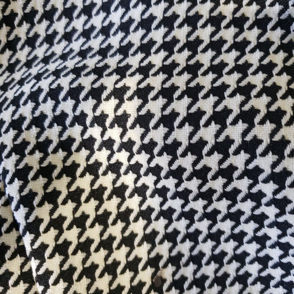 Sweet Suit Houndstooth Career Blazer Jacket Size 8 Dark Academia Structured - Picture 5 of 6